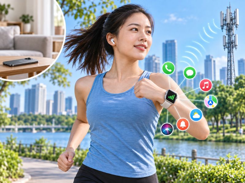 Apple Watch GPS + Cellular hoạt động độc lập khi không mang theo iPhone