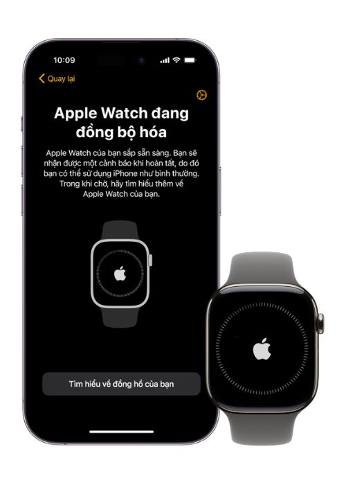 Khởi động Apple Watch và đặt đồng hồ gần iPhone
