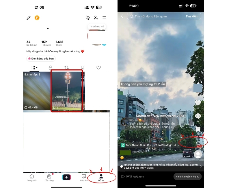 Cách chỉnh sửa bài đăng trên TikTok