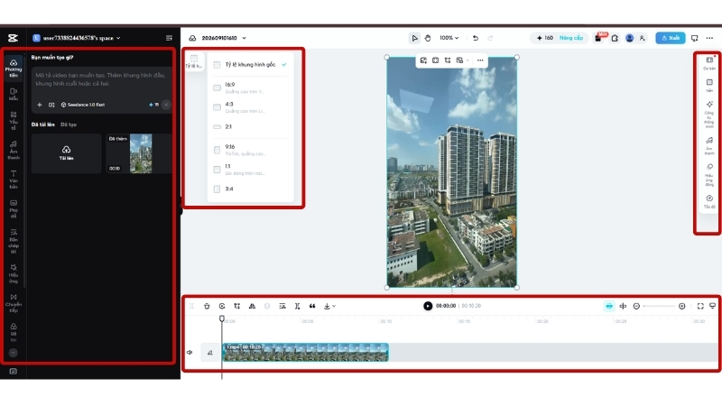 Cách edit video TikTok bằng CapCut trên máy tính