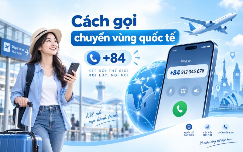 Cần áp dụng đúng công thức quay số khi gọi chuyển vùng quốc tế