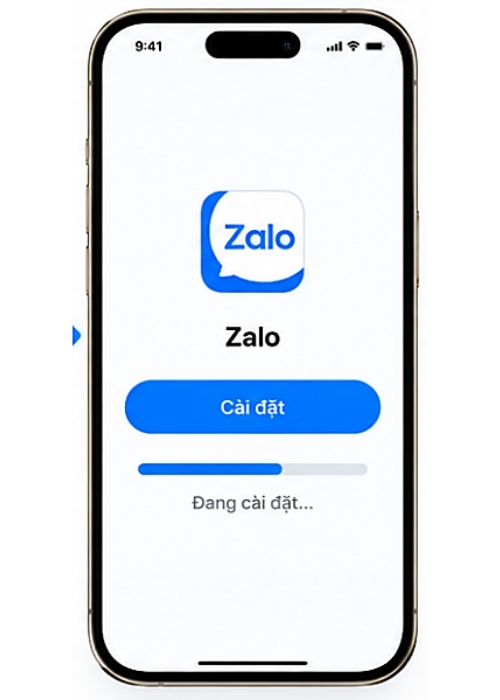 Bước 3: Cài đặt ứng dụng Zalo thứ 2