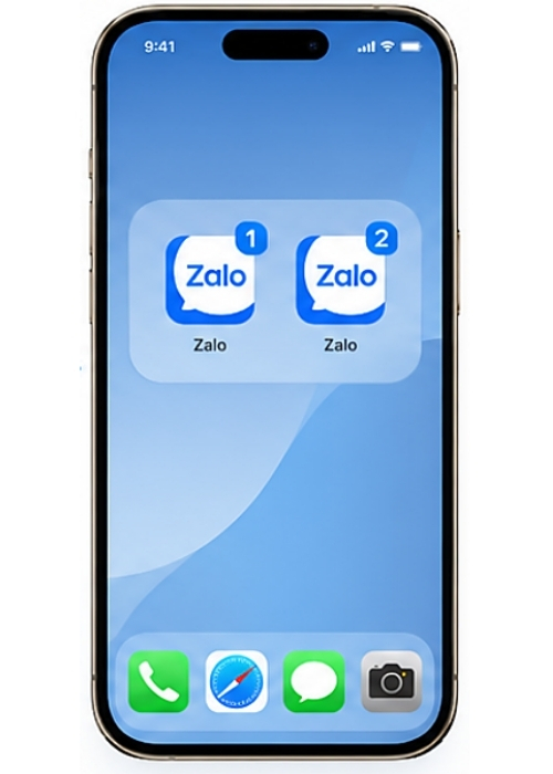 Bước 5: Sử dụng song song 2 Zalo trên iPhone
