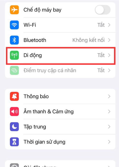 Chọn di động