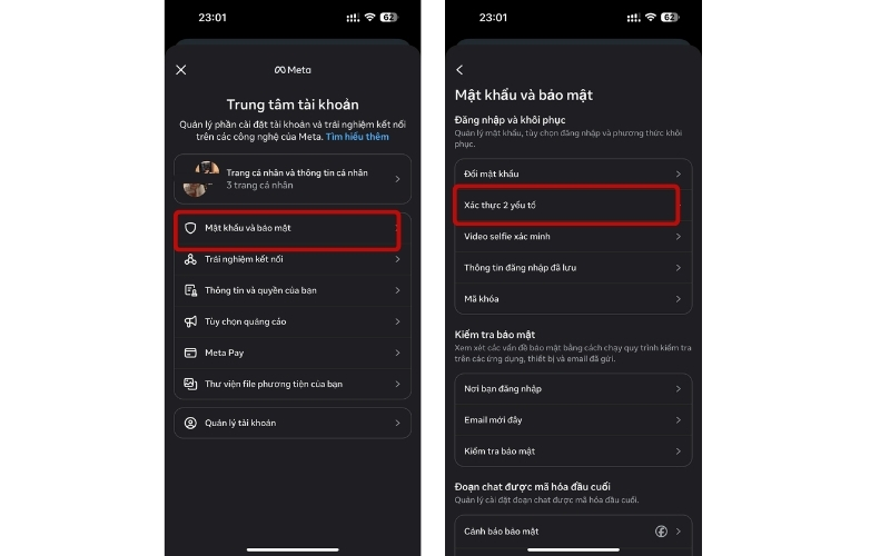 Cách tắt xác thực 2 yếu tố Facebook trên điện thoại