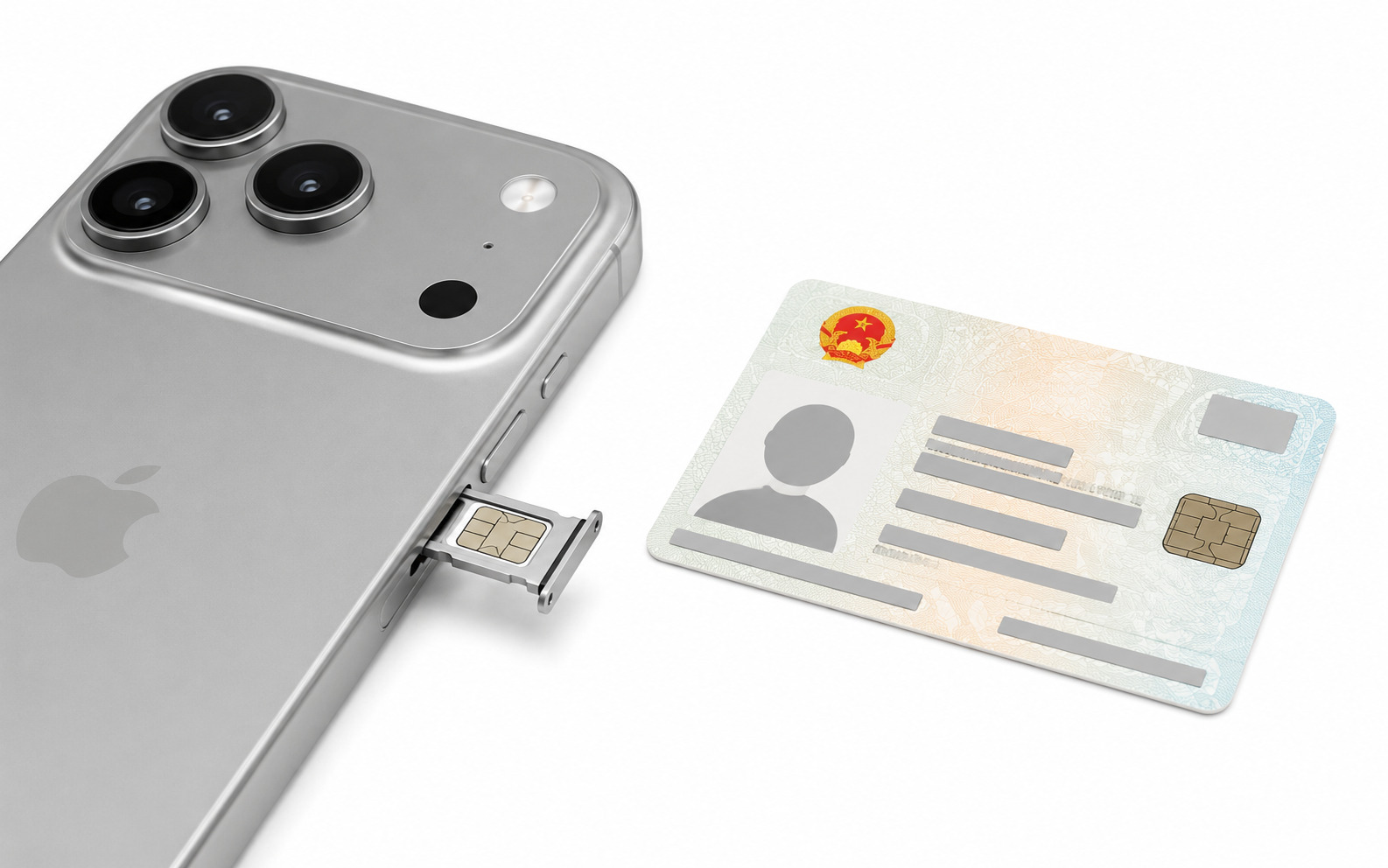 Kiểm tra khay SIM vật lý trên máy và chuẩn bị CCCD chính chủ trước khi làm thủ tục