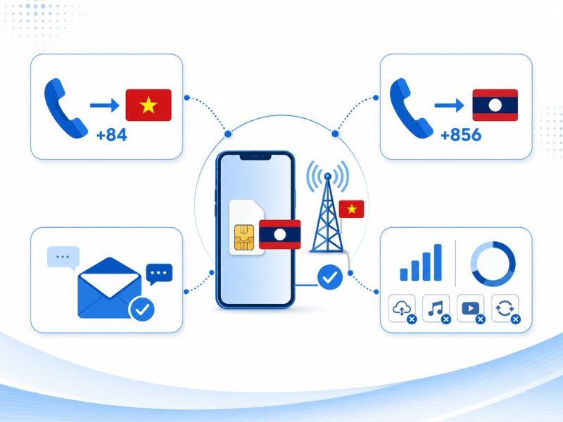 Gọi, nhắn tin đúng mã quốc gia và kiểm soát data khi Roaming tại Việt Nam