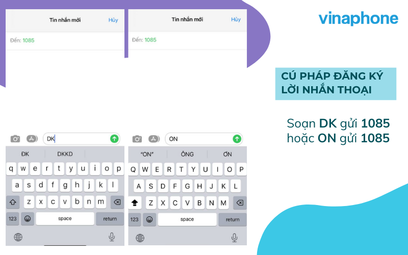 Cú pháp đăng ký lời nhắn thoại VinaPhone