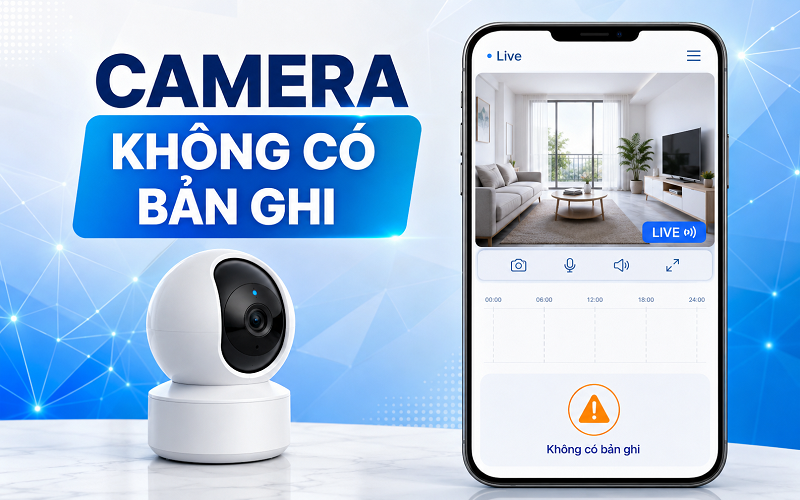 Camera xem trực tiếp được nhưng không hiển thị video trên timeline có thể do cấu hình ghi hình, bộ nhớ hoặc kết nối gặp sự cố