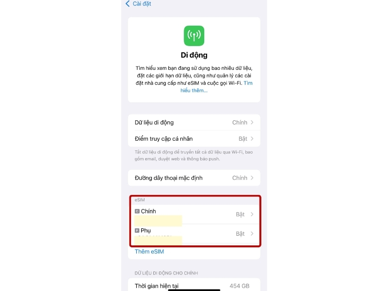 Sử dụng mã USSD khi nhà mạng và loại SIM hỗ trợ
