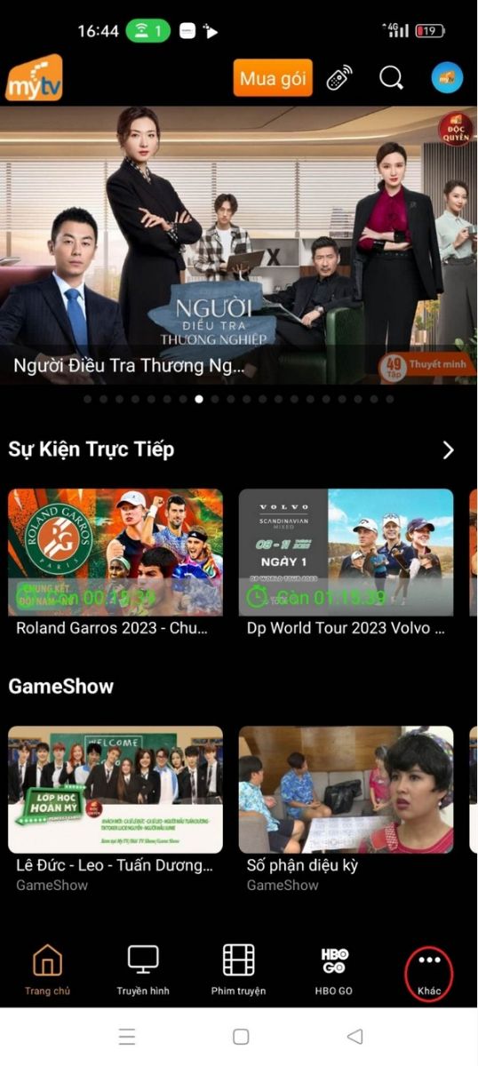 Cách kích hoạt gói cước MyTV Chuẩn