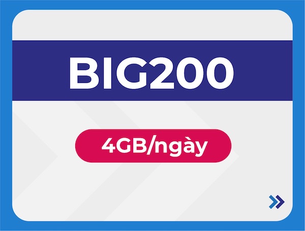 BIG200 6T là gói cước 4G tốt nhất cho nhu cầu truy cập mạng