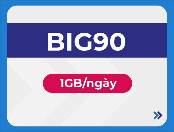 gói cước BIG90 với 1 GB/ngày