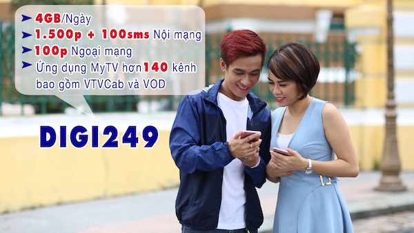 mua gói cước 4G 1 năm 12DIGI249 của VinaPhone nhận ưu đãi