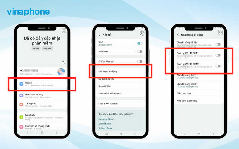 Hướng dẫn các bước thực hiện bật tắt VoLTE trên Android