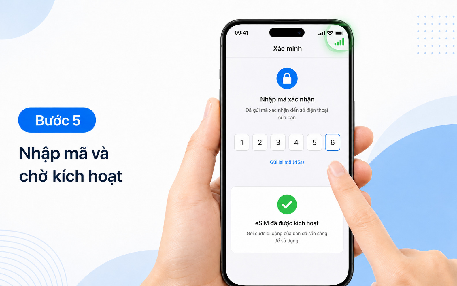 Bước 5: Nhập mã xác nhận bảo mật và chờ hệ thống tự động hoàn tất&nbsp;