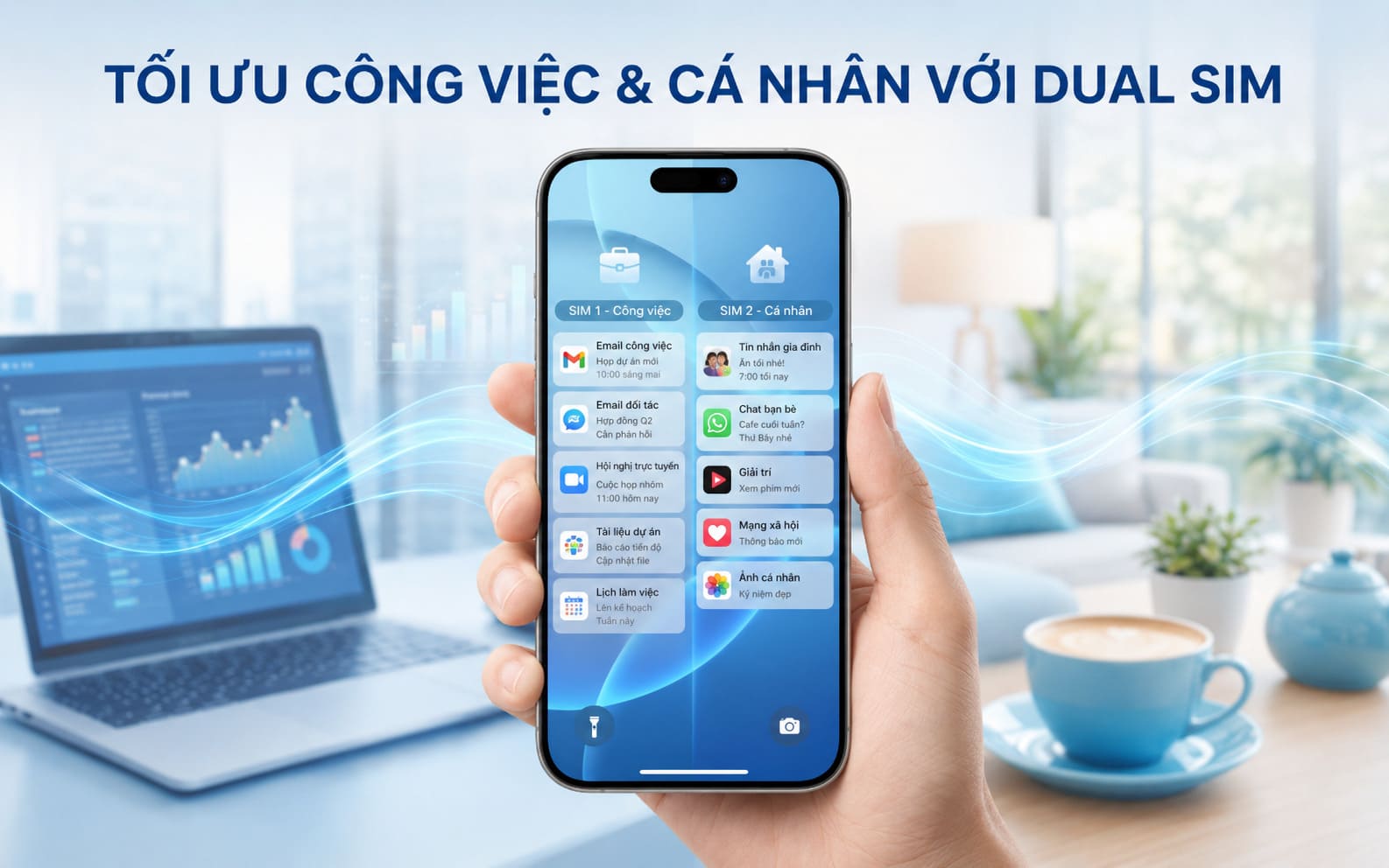 Chế độ SIM kép (Dual SIM) tương đối tiện lợi cho người dùng iPhone