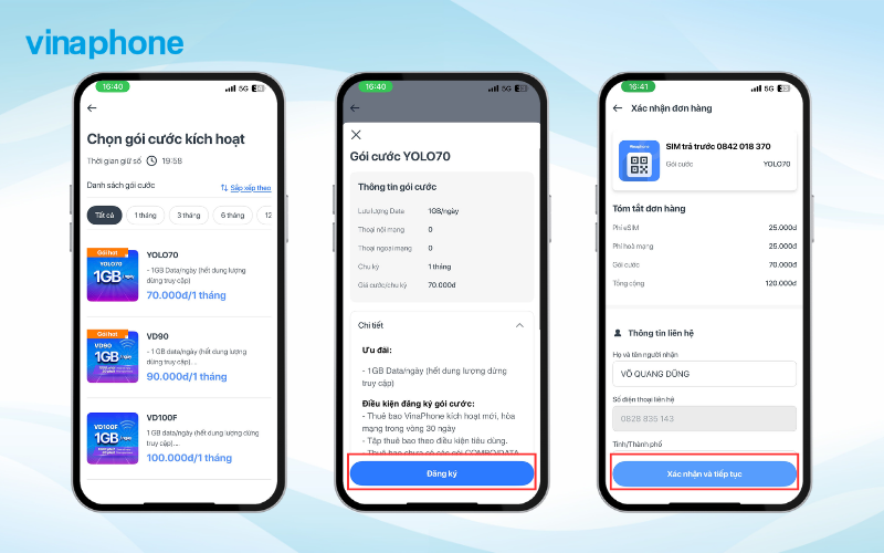 Cách đăng ký eSIM VinaPhone tại nhà qua ứng dụng My VNPT