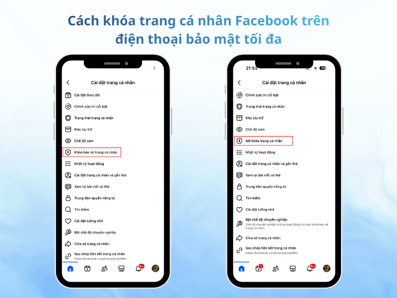 Cách hoạt động của tính năng khóa bảo vệ trang cá nhân trên Facebook