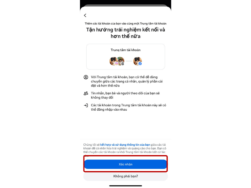 Bấm Xác nhận