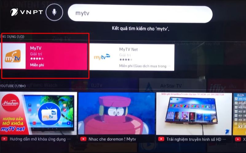 cách mở mytv trên tivi lg