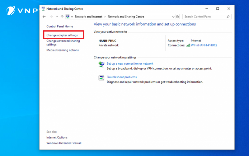 Cách thay đổi IP để vào mạng trên laptop windows