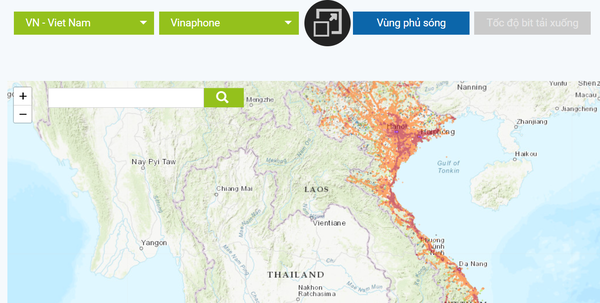 Bản đồ phủ sóng 5G VinaPhone tại Việt Nam