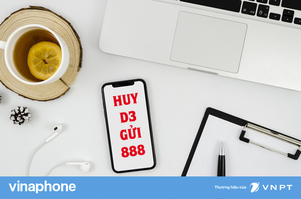 Cú pháp hủy gói cước D3 15k VinaPhone