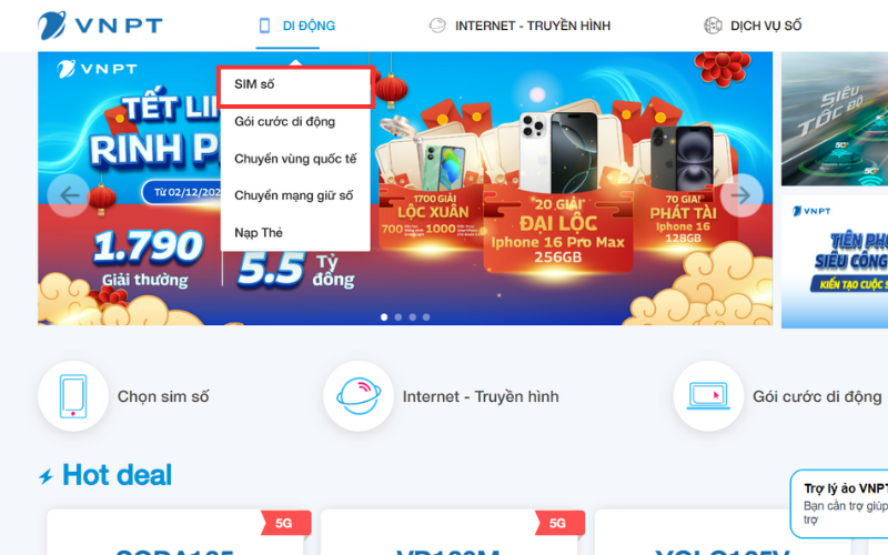 cách đăng ký gói cước 4G
