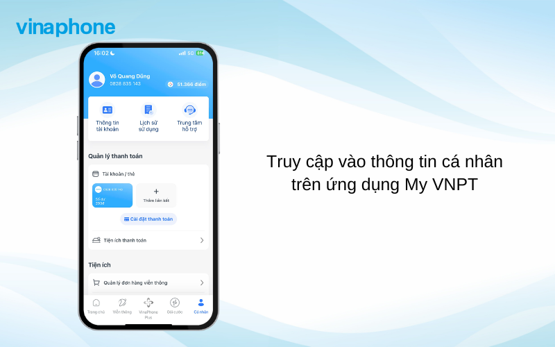 Đăng ký sim chính chủ trên app my vnpt