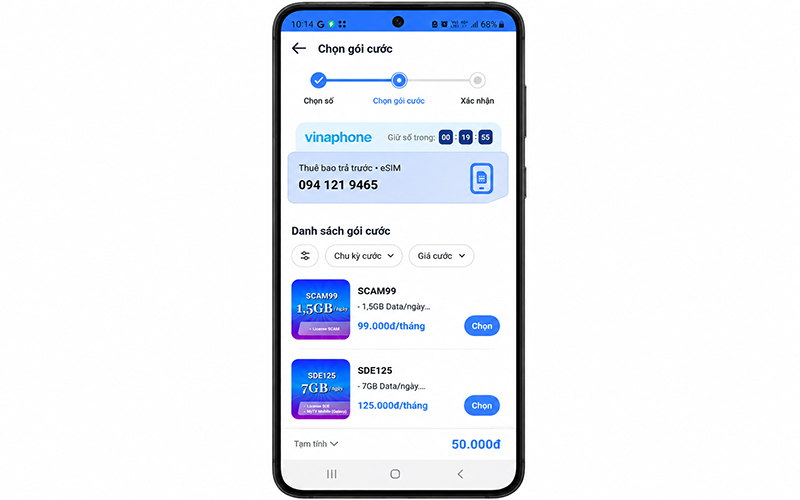 Chọn gói cước mua kèm sim theo nhu cầu sử dụng
