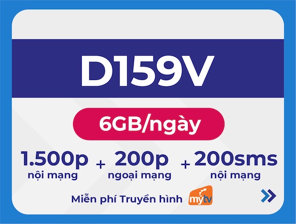 D159V là gói cước 4G tốt nhất cho nhu cầu lướt mạng, nghe gọi và nhắn tin 