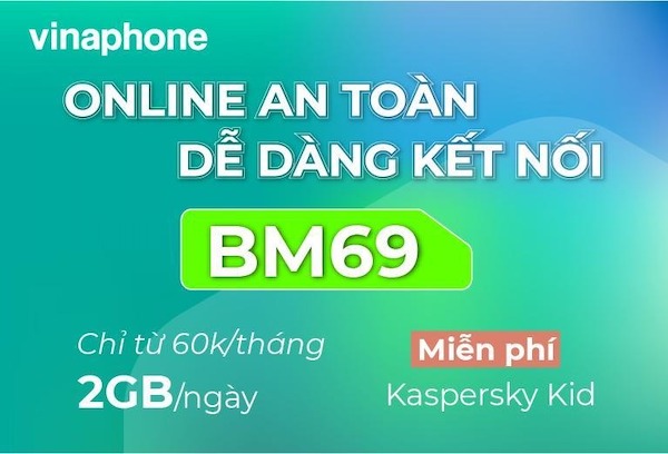 Gói cước BM69 của VinaPhone với nhiều ưu đãi hấp dẫn