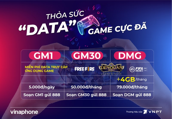 Các gói cước chơi game tốc chiến VinaPhone