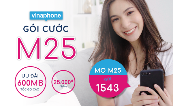 Thông tin gói cước m25 vinaphone