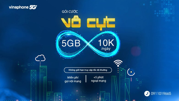 Gói cước VOCUC của VinaPhone với ưu đãi data và phút gọi