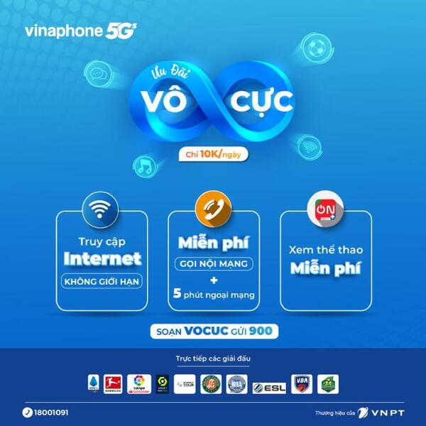 gói data 4G Vô Cực truy cập internet không giới hạn