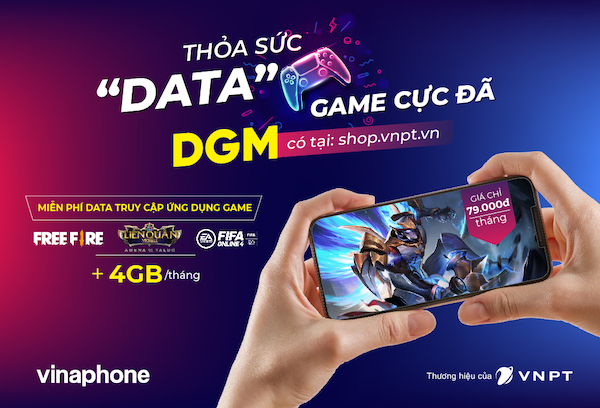Gói DMG tặng thêm 4GB ngoài data không giới hạn chơi game Liên quân Mobile