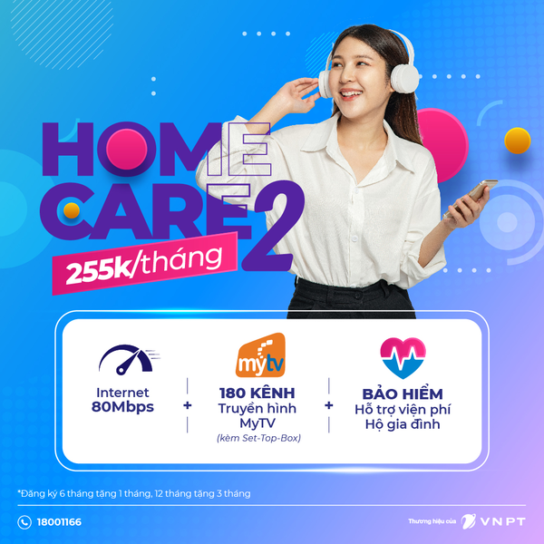 gói Home Care 2  sử dụng thêm dịch vụ bảo hiểm,