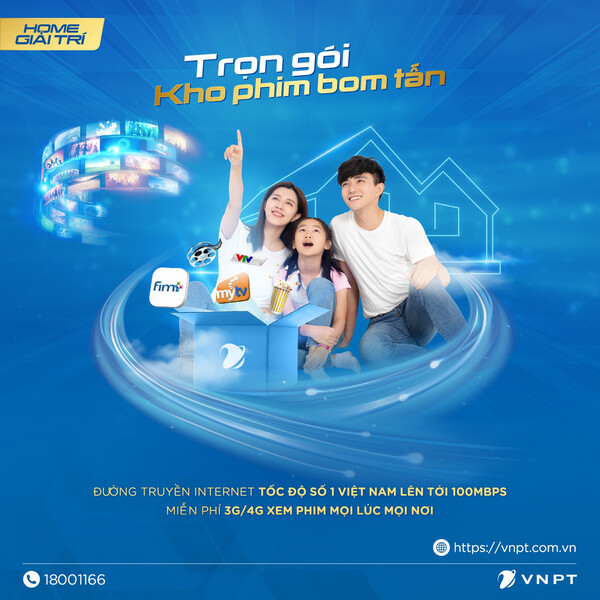 Gói Home Giải Trí rất phù hợp dùng cho các gia đình có từ 3 - 5 thành viên