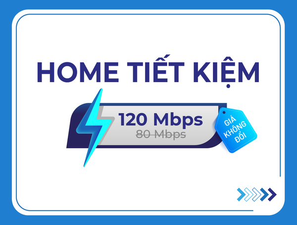 Gói Home Tiết Kiệm với 3 dịch vụ Internet, truyền hình, di động VinaPhone