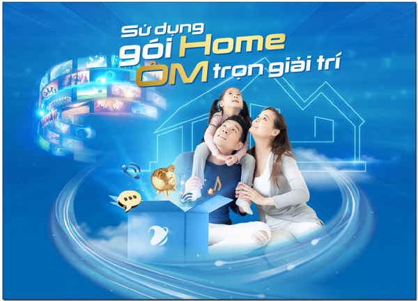 Gói Home là gói cước internet cáp quang nổi bật nhất của VinaPhone