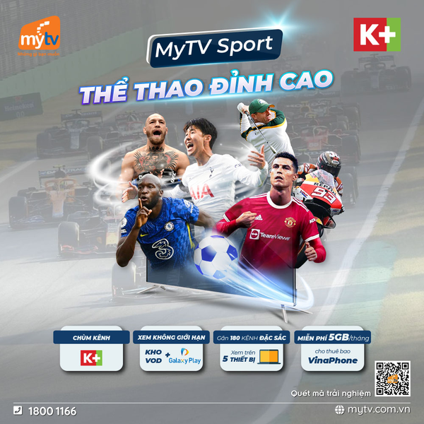 Gói MyTV Sport cho người thích thể thao, giải trí