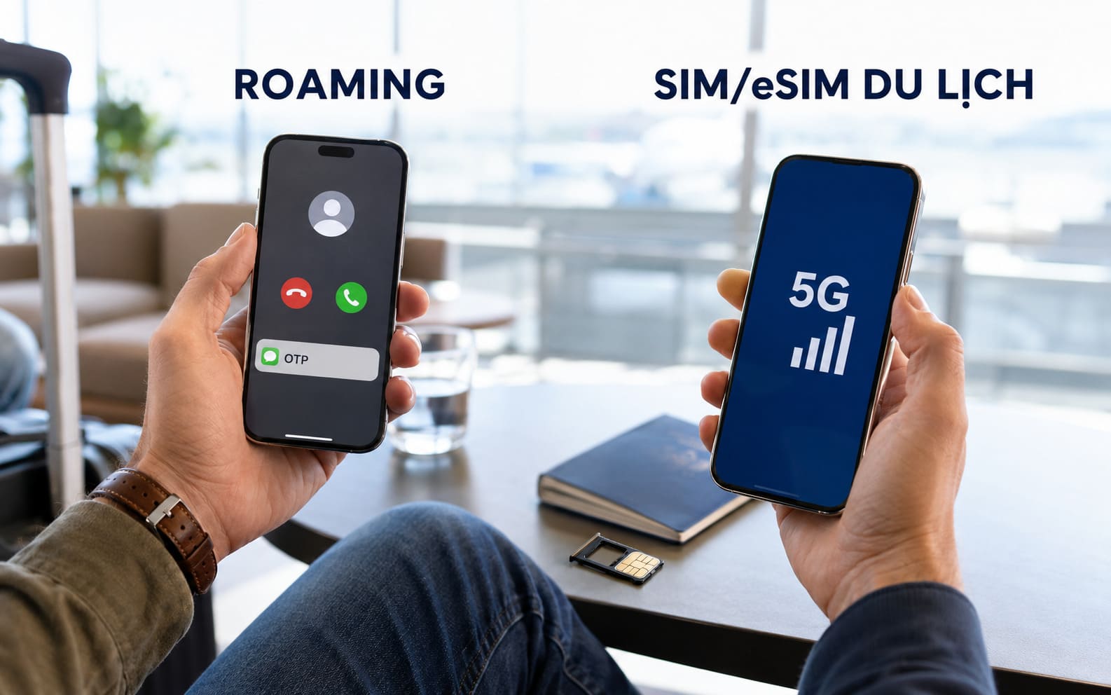Lựa chọn SIM du lịch hay gói roaming phụ thuộc vào nhu cầu của người dùng