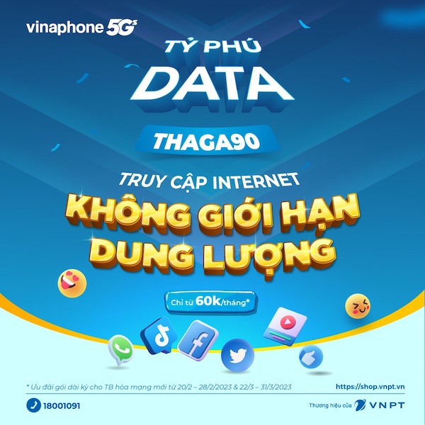 Gói THAGA VinaPhone phù hợp với học sinh, sinh viên