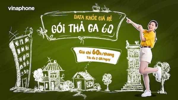 Gói THAGA60 cung cấp data khỏe giá rẻ