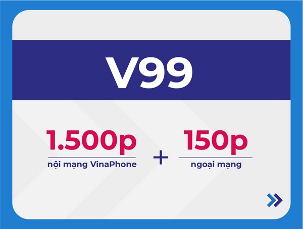 Gói V99 miễn phí 150 phút gọi ngoại mạng 
