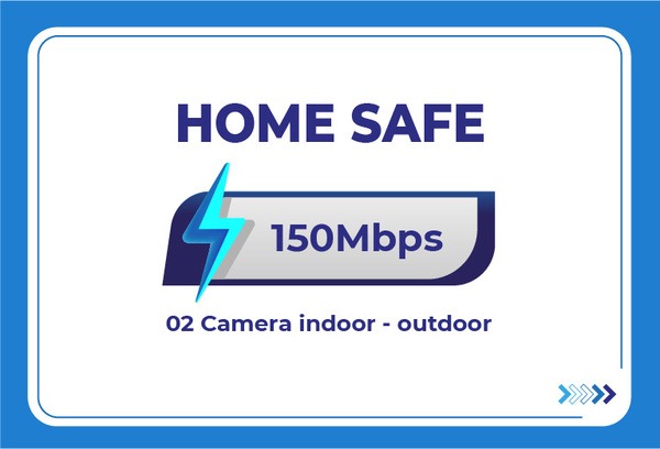 Home Safe là gói cước internet cáp quang VNPT duy nhất cung cấp cả camera indoor và outdoor cho gia đình