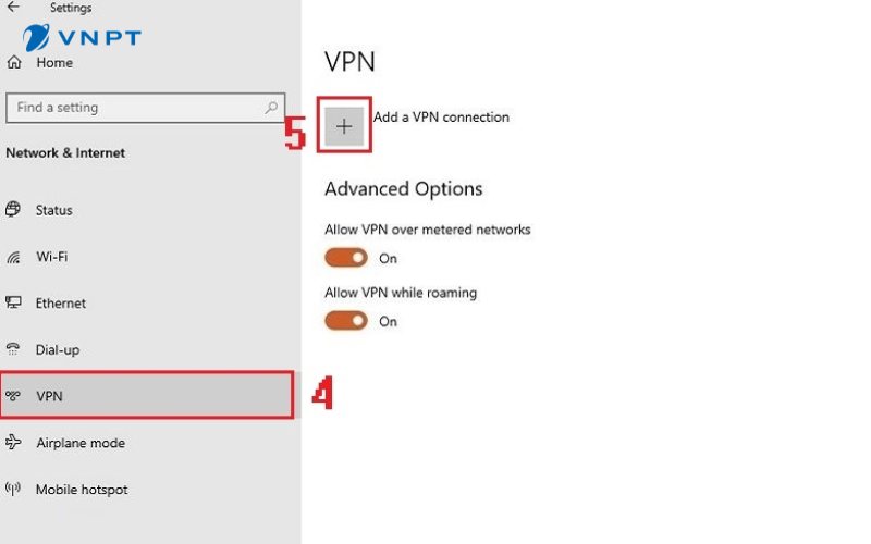 Hướng dẫn cách bước thực hiện cài đặt VPN trên Windows 10