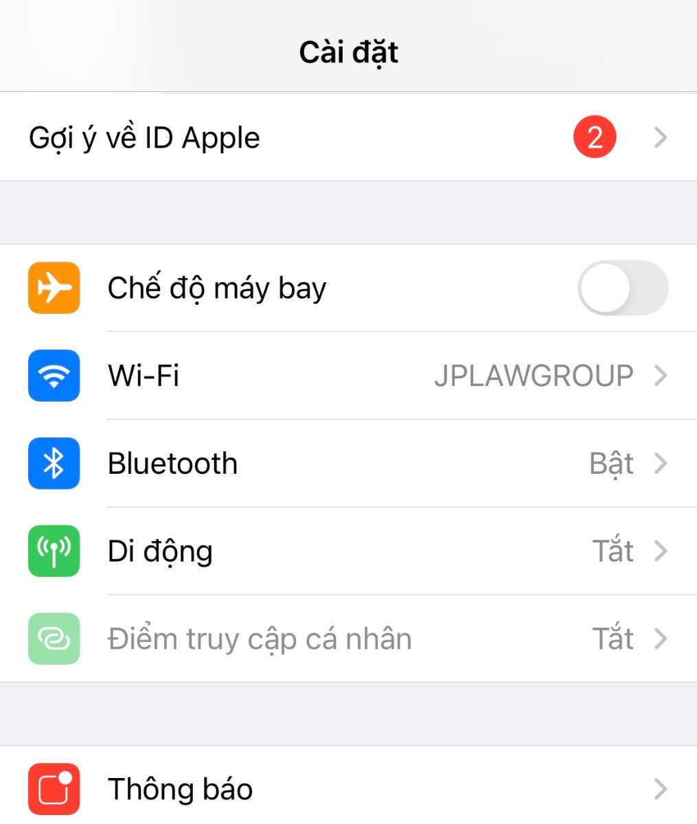 Cài đặt 4G trên điện thoại 5G sử dụng hệ điều hành IOS